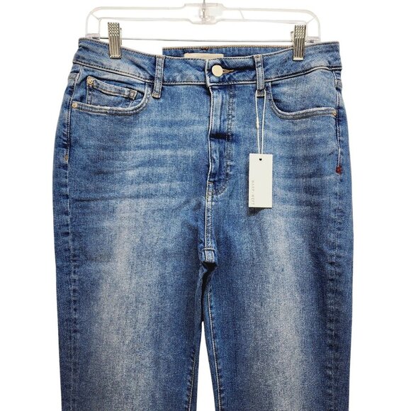 Warp + Weft High-Rise Bootcut Jeans Medium Wash Size 10/30 Womens Denim - Picture 6 of 12